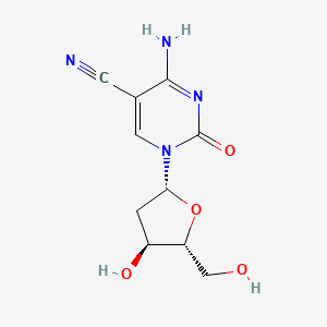 molecular formula C10H12N4O4 B12835728 5-Cyano-2'-deoxycytidine 