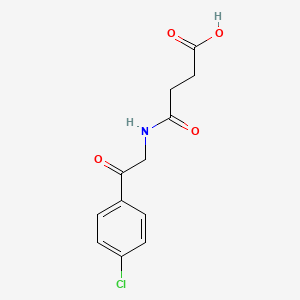 molecular formula C12H12ClNO4 B12835736 N-[2-(4-Chloro-phenyl)-2-oxo-ethyl]-succinamic acid 