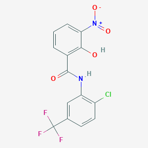 2'-Chloro-5'-trifluoromethyl-3-nitrosalicylanilide