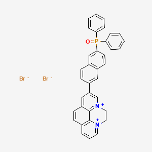 2-(6-(Diphenylphosphoryl)naphthalen-2-yl)-5,6-dihydropyrazino[1,2,3,4-lmn][1,10]phenanthroline-4,7-diium bromide