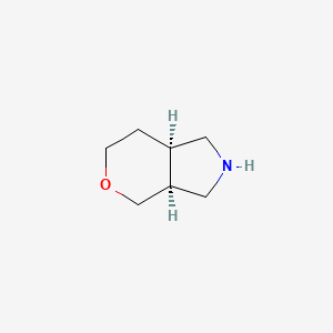 molecular formula C7H13NO B12835766 Rel-(3aS,7aR)-1,2,3,3a,4,6,7,7a-octahydropyrano[3,4-c]pyrrole 