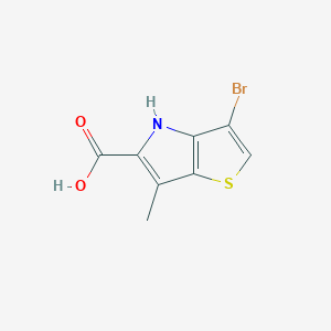 3-bromo-6-methyl-4H-thieno[3,2-b]pyrrole-5-carboxylic acid