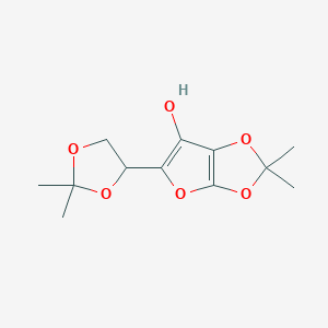 molecular formula C12H16O6 B12835822 5-(2,2-Dimethyl-1,3-dioxolan-4-yl)-2,2-dimethylfuro[2,3-d][1,3]dioxol-6-ol 