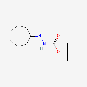 molecular formula C12H22N2O2 B12835831 tert-Butyl 2-cycloheptylidenehydrazine-1-carboxylate CAS No. 79201-40-4