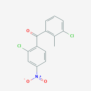 (3-Chloro-2-methylphenyl)(2-chloro-4-nitrophenyl)methanone