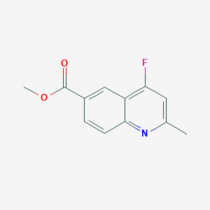 molecular formula C12H10FNO2 B12835902 Methyl 4-fluoro-2-methylquinoline-6-carboxylate 