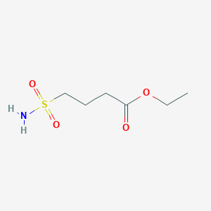 molecular formula C6H13NO4S B12835911 Ethyl 4-sulfamoylbutanoate 