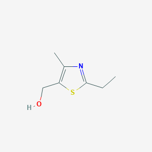 molecular formula C7H11NOS B1283593 (2-Ethyl-4-methyl-1,3-thiazol-5-YL)methanol CAS No. 137267-28-8