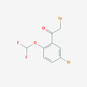 5-Bromo-2-(difluoromethoxy)phenacyl bromide