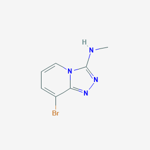 molecular formula C7H7BrN4 B12835963 8-bromo-N-methyl-[1,2,4]triazolo[4,3-a]pyridin-3-amine 