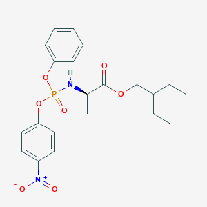 (R)-2-Ethylbutyl 2-(((S)-(4-nitrophenoxy)(phenoxy)phosphoryl)amino)propanoate