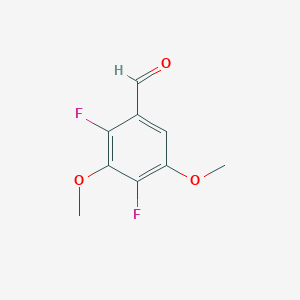 molecular formula C9H8F2O3 B12836002 2,4-Difluoro-3,5-dimethoxybenzaldehyde 