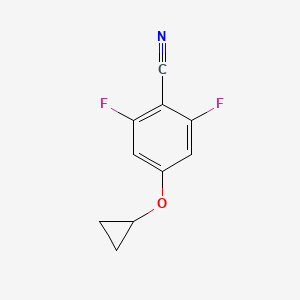 molecular formula C10H7F2NO B12836007 4-Cyclopropoxy-2,6-difluorobenzonitrile 