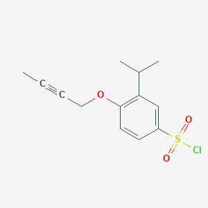 4-(But-2-yn-1-yloxy)-3-isopropylbenzenesulfonyl chloride