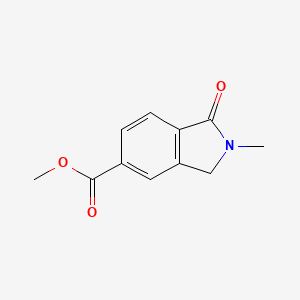 molecular formula C11H11NO3 B12836029 Methyl 2-methyl-1-oxoisoindoline-5-carboxylate CAS No. 926308-01-2