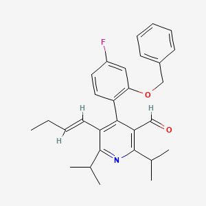 3-Pyridinecarboxaldehyde, 5-(1-buten-1-yl)-4-[4-fluoro-2-(phenylmethoxy)phenyl]-2,6-bis(1-methylethyl)-