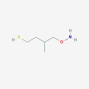 molecular formula C5H13NOS B12836052 4-(Aminooxy)-3-methylbutane-1-thiol 