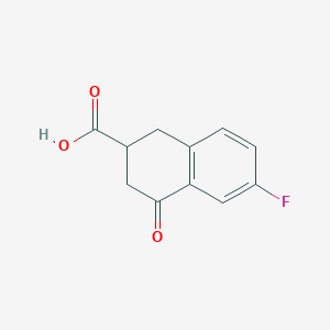 6-Fluoro-4-oxo-1,2,3,4-tetrahydronaphthalene-2-carboxylic acid