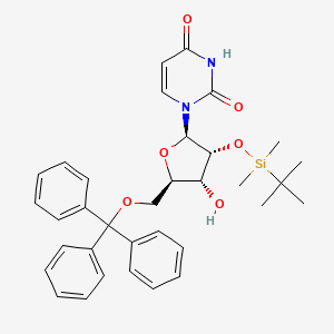 molecular formula C34H40N2O6Si B12836058 2'-O-(tert-Butyldimethylsilyl)-5'-O-trityluridine 