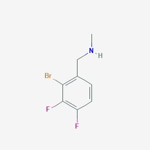 1-(2-Bromo-3,4-difluorophenyl)-N-methylmethanamine