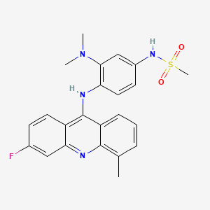 Methanesulfonamide, N-(3-(dimethylamino)-4-((3-fluoro-5-methyl-9-acridinyl)amino)phenyl)-