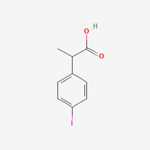 molecular formula C9H9IO2 B1283620 2-(4-碘苯基)丙酸 CAS No. 34645-72-2