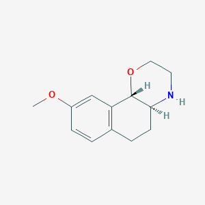 rel-(4aS,10bS)-9-methoxy-3,4,4a,5,6,10b-hexahydro-2H-naphtho[1,2-b][1,4]oxazine