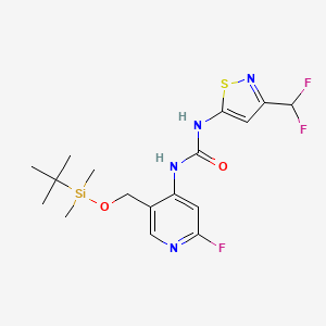 1-(5-(((tert-Butyldimethylsilyl)oxy)methyl)-2-fluoropyridin-4-yl)-3-(3-(difluoromethyl)isothiazol-5-yl)urea