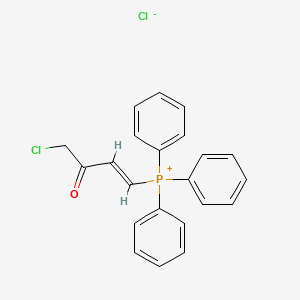 molecular formula C22H19Cl2OP B12836278 (4-Chloro-3-oxobut-1-en-1-yl)triphenylphosphonium chloride 