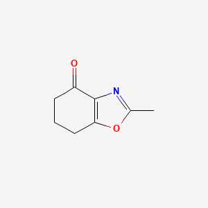 molecular formula C8H9NO2 B1283628 2-Methyl-4,5,6,7-tetrahydro-1,3-benzoxazol-4-one CAS No. 201024-63-7