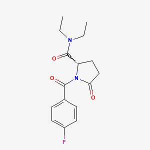 (S)-N,N-Diethyl-1-(4-fluorobenzoyl)-5-oxopyrrolidine-2-carboxamide