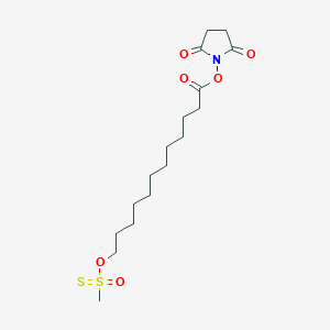 molecular formula C17H29NO6S2 B12836321 (2,5-Dioxopyrrolidin-1-yl) 12-methylsulfonothioyloxydodecanoate 