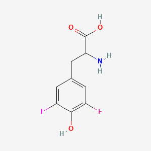 molecular formula C9H9FINO3 B12836338 3-Fluoro-5-iodotyrosine CAS No. 369-97-1