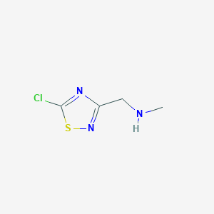 molecular formula C4H6ClN3S B12836361 1-(5-Chloro-1,2,4-thiadiazol-3-yl)-N-methylmethanamine 