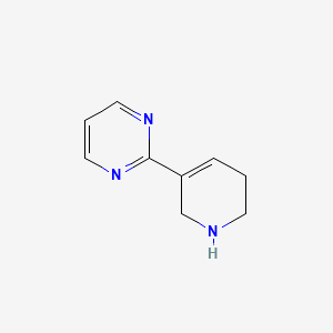 molecular formula C9H11N3 B12836364 2-(1,2,5,6-Tetrahydropyridin-3-yl)pyrimidine 