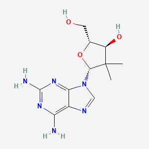 (2R,3S,5R)-5-(2,6-Diamino-9H-purin-9-yl)-2-(hydroxymethyl)-4,4-dimethyltetrahydrofuran-3-ol