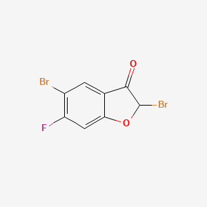 2,5-Dibromo-6-fluorobenzo[B]furan-3(2H)-one