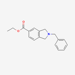 molecular formula C18H19NO2 B12836418 Ethyl 2-benzylisoindoline-5-carboxylate 