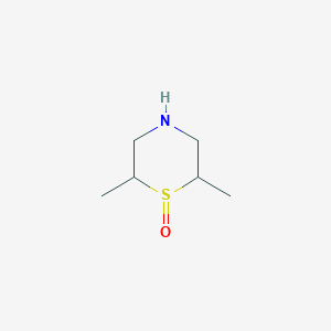 molecular formula C6H13NOS B12836439 2,6-Dimethylthiomorpholine 1-oxide 