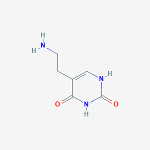 molecular formula C6H9N3O2 B1283644 5-(2-aminoethyl)pyrimidine-2,4(1H,3H)-dione CAS No. 221170-25-8