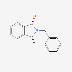 molecular formula C16H13NO B12836442 2-Benzyl-3-methyleneisoindolin-1-one 