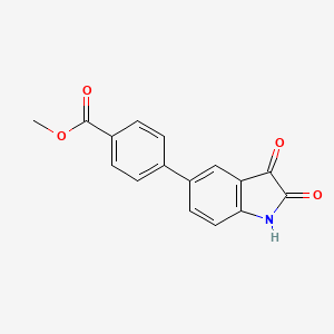 molecular formula C16H11NO4 B12836450 Methyl 4-(2,3-dioxo-2,3-dihydro-1H-indol-5-yl) benzoate 