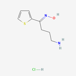 (E)-N-[4-amino-1-(thiophen-2-yl)butylidene]hydroxylamine hydrochloride