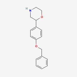 molecular formula C17H19NO2 B12836522 2-(4-(Benzyloxy)phenyl)morpholine 