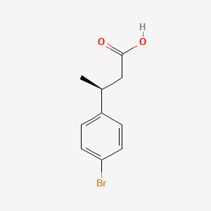 molecular formula C10H11BrO2 B12836548 (S)-3-(4-Bromophenyl)butanoic acid 