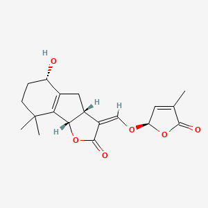 (3Z,3aR,5S,8bS)-5-hydroxy-8,8-dimethyl-3-[[(2R)-4-methyl-5-oxo-2H-furan-2-yl]oxymethylidene]-3a,4,5,6,7,8b-hexahydroindeno[1,2-b]furan-2-one