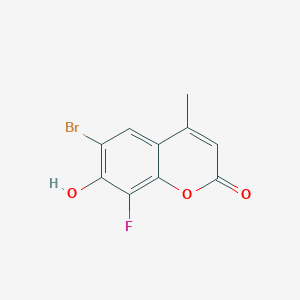 6-Bromo-8-fluoro-7-hydroxy-4-methylcoumarin