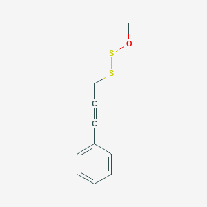 molecular formula C10H10OS2 B12836593 1-Methoxy-2-(3-phenylprop-2-yn-1-yl)disulfane 