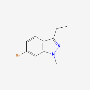 molecular formula C10H11BrN2 B1283661 6-溴-3-乙基-1-甲基吲唑 CAS No. 215815-09-1