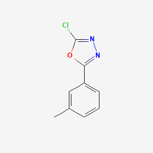 2-Chloro-5-(3-methylphenyl)-1,3,4-oxadiazole